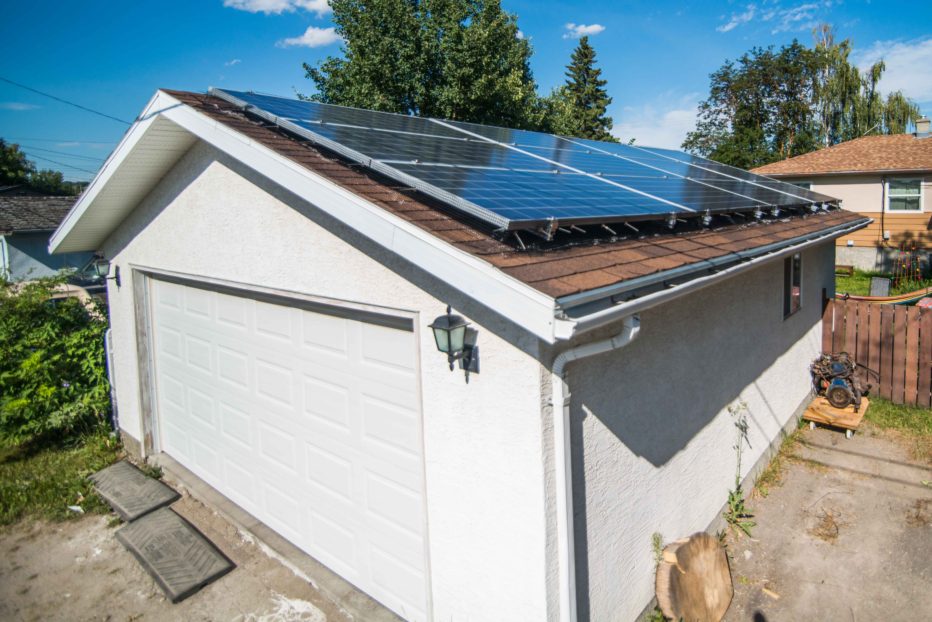 grid-tied solar PV system in Bowness, Calgary, Alberta