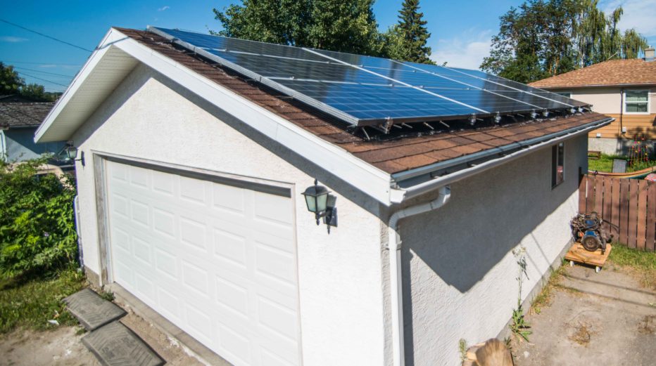 grid-tied solar PV system in Bowness, Calgary, Alberta